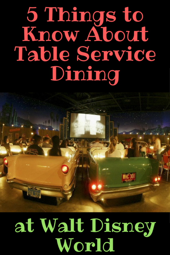 5 Things to Know About Table Service Dining at Walt Disney World