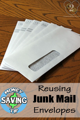 Reusing Junk Mail Envelopes