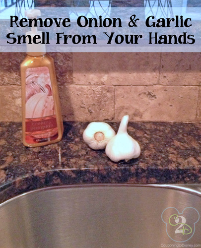 Remove Onion & Garlic Smell From Hands