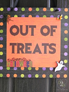 Out of Treats Sign 5
