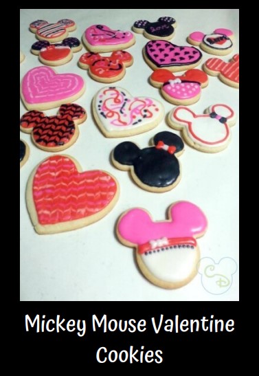 Mickey Mouse Valentine Cookies