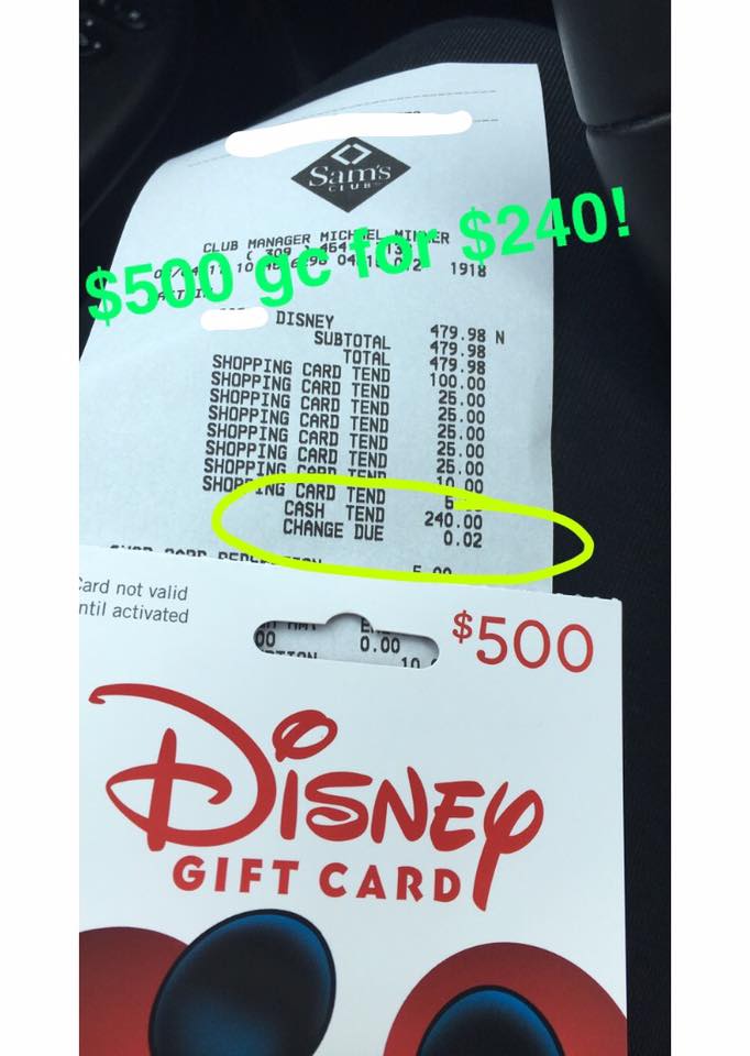 Swagbucks Caitlin saved 50 off Disney gift cards