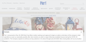 Pier1 Imports Closing Stores